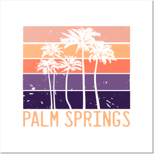 Palm Springs Vacation Getaway Cool Color Vintage Design Posters and Art